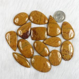Cabochons de jaspe d'océan jaune naturel de taille de forme mixte approvisionnement en vrac pierres précieuses en vrac pour la fabrication de bijoux matériel de diamant - Product Image 4