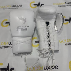 Vente en gros Prix d'usine bon marché Fabrication en or vert Qualité supérieure Cuir de vache Gants de boxe mouche Gants de boxe gagnants. - Product Image 3