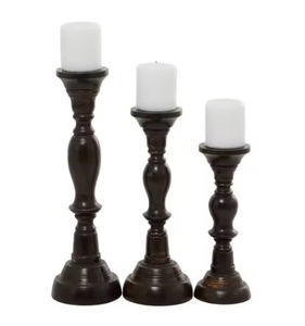 Candelabros de madera hechos a mano, respetuosos con el medio ambiente, duraderos, de alta calidad, para decoración rústica moderna y de estilo bohemio, tamaño personalizado disponible - Product Image 3