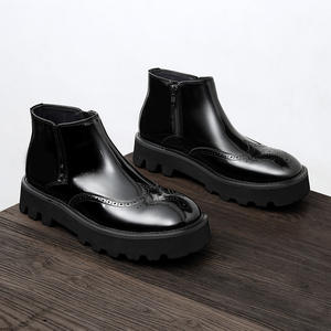 รองเท้าหนังวัวแท้แบบอ็อกซ์ฟอร์ด พร้อมส้นรองรับแรงกระแทกและดีไซน์กันลื่น รองเท้าหนังสำหรับสุภาพบุรุษ - Product Image 3