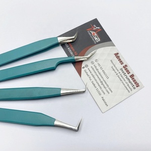 Pince à cils en acier inoxydable durable japonaise de vente chaude Volume de 90 degrés Extensions de beauté testées à la main pointues à faible quantité minimale de commande - Product Image 4