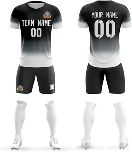 Uniformes de football sur mesure de style haut de gamme nouveauté derniers maillots de football de conception avec ensembles réglables et motif de nom de joueur - Product Image 1