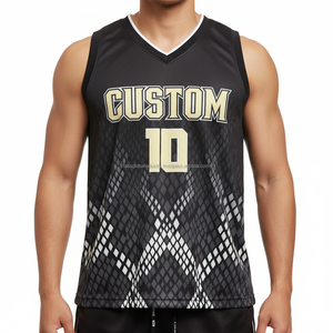 Ensemble d'uniformes de basketball personnalisés avec logo et numéros pour hommes et étudiants – Haute élasticité, respirant, durable, fusion sans couture - Product Image 2