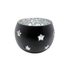 Design fantaisie métal fer support votif feuille d'or couleur luxe Design bougie pot pour salon et décoration de table - Product Image 4