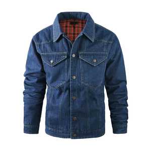 Veste personnalisée de haute qualité en coton denim en toile épaisse délavée à l'acide pour hommes Veste utilitaire décontractée avec boutons et poches - Product Image 4