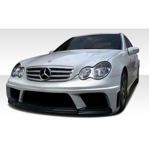 2001-2007 Mercedes C Class W203 Duraflex AMG ชุดบอดี้ V2-4ชิ้น-รวมฝาครอบกันชนหน้า V2 AMG (108244) W-1 S