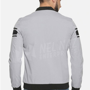 Best Quality Custom Made Men's Bomber <b>Jackets</b> Stand Collar <b>Canvas</b> <b>Jacket</b> From Pakistan Manufacturer Winter Season Perfect Choice - Product Image 3