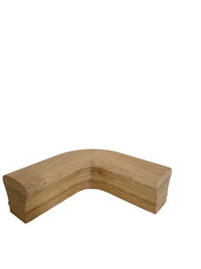 Piezas de escalera de madera maciza FSC Vietnam, accesorios de pasamanos de roble blanco 7011, nivel de 90 grados, cuarto de vuelta opcional para escalera - Product Image 4