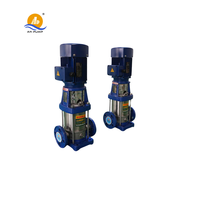 Pompe verticale multi-étages en acier inoxydable 304/316L sur skid haute efficacité pour système d'osmose inverse et alimentation de chaudière