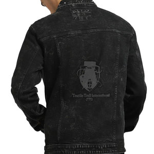 Factory Manufacture New Arrival Long Sleeve Men Jeans Jacket Customized Wholesale Prices Men Jeans Jacket - Product Image 3