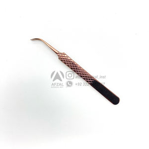 Vente en gros du meilleur logo d'usine personnalisé pince à épiler à pointe nano grip pointes en fibre ensemble de pinces à épiler pour extensions de cils de volume - Product Image 3