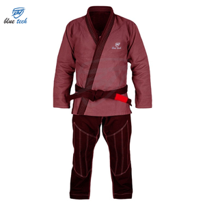 Jiu Jitsu GI เครื่องแบบ BJJ ศิลปะการต่อสู้แบบเรียบผลิตในปากีสถาน - Product Image 6
