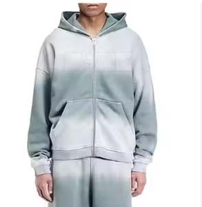 ชุดวอร์มผู้ชายแบบมีฮู้ด สไตล์ลำลอง สีพื้น ล้างสีแบบ Acid Wash ผ้าฝ้าย 100% คุณภาพสูง สำหรับฤดูหนาว - Product Image 5