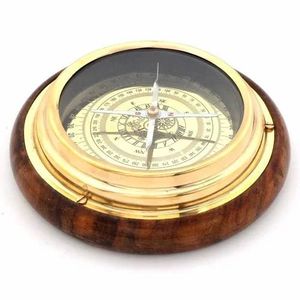 Premium Art Deco Brass Compass with <b>Case</b> Metal Handicraft Marine Navigation <b>Tool</b> for Display by H.M.A. Handicrafts - Product Image 1