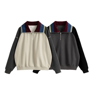 Sudaderas con Capucha de Lana con Cuello Redondo y Diseño de Arcoíris Vintage para Hombre, Sudaderas con Capucha de Media Cremallera con Cuello Redondo de Algodón y Algodón de Trigo - Product Image 1