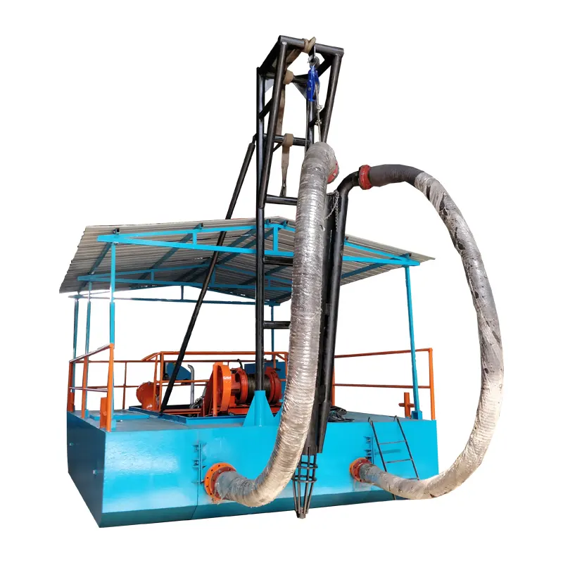 Máquina de transferencia de arena Mini Barco de dragado de arena de Río a la venta