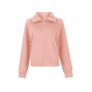 Sudaderas cortas con cremallera de cuello alto de moda para mujer - Product Image 2