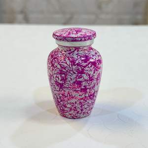 Monarch Going Home Purple Brass Adult Cremation <b>Urn</b> with Engraved Fluttering Butterflies Wings of love and Freedom - Product Image 4