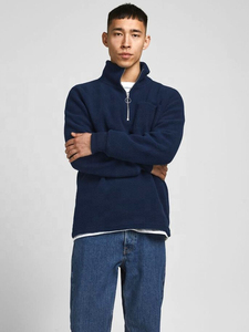 เสื้อแจ็คเก็ตขนแกะขั้วโลกสำหรับผู้ชายผ้าโพลีเอสเตอร์รีไซเคิลผ้าถักเต็มซิป - Product Image 3