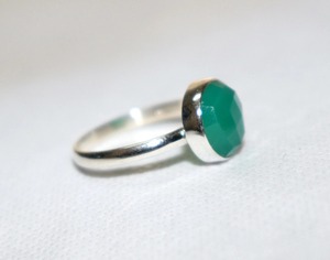 <b>925</b> <b>Silver</b> <b>Ring</b> Round Brilliant Cut Gemstone Jewelry Elegant Gift for Women - Product Image 2
