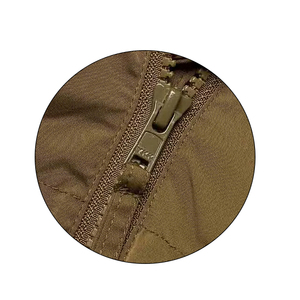 Veste matelassée en toile décontractée pour hommes en grande taille, respirante, en fourrure de mouton, fermeture éclair, coupe-vent et chaude - Product Image 3