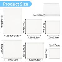 Blocs de timbres acryliques blocs d'affichage en acrylique blocs de cubes carrés clairs pour l'estampage photographie Scrapbooking accessoires de mariage artisanat