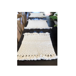 แผ่นรองจาน macrame การออกแบบที่ทันสมัยการตกแต่งตามธรรมชาติสำหรับงานเลี้ยงงานแต่งงานโรงแรมร้านอาหาร - Product Image 3