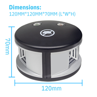Répulsif antiparasitaire ultrasonique avancé 16-35KHz à fréquence variable, répulsif pour rongeurs avec technologie à ondes de pression pour la maison et le garage