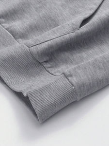 Conjunto personalizado de dos piezas OEM chándal con capucha y sudadera Lisa estampada de alta calidad para hombre - Product Image 3