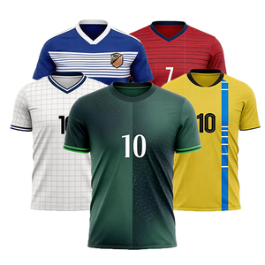 Service OEM, maillot de football aux couleurs de l'équipe nationale, tissu 100% polyester de qualité supérieure, uniforme de football pour adultes et enfants - Product Image 1