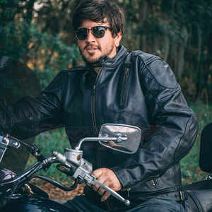 Chaqueta de carreras de moto de Cuero 100% para hombre, transpirable, a prueba de viento, logotipo trasero de alta calidad, ropa deportiva impermeable, talla XL - Product Image 6