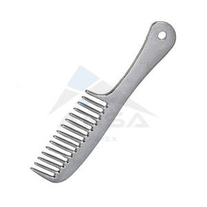 Wholesale High Quality Horse Grooming Kit Stainless Steel <b>Curry</b> <b>Comb</b> Mane/Tail Pulling Grip Professional Equine Care Cleaning - Product Image 5
