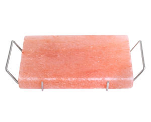 Wholesale Carved Natural Himalayan Pink Salt Cooking Slab Iron Tray Himalayan Salt Tiles Handmade Salt <b>Bricks</b> Manufacture - Product Image 1