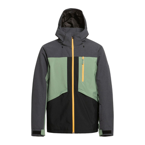 Nueva llegada chaqueta de esquí al aire libre a prueba de viento forrada con cremallera impermeable abrigo de lluvia hombres de talla grande logotipo personalizado trabajo al aire libre - Product Image 1