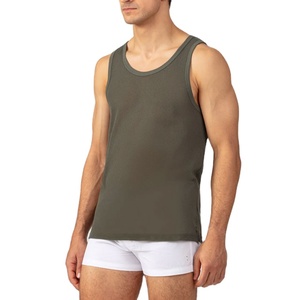 เสื้อกล้ามออกกำลังกายผู้ชายแบบไร้ตะเข็บทรงหลวมแฟชั่นเรียบง่ายเสื้อผ้าแขนกุดสำหรับฤดูร้อนวิ่งออกกำลังกายไซส์ใหญ่ - Product Image 3