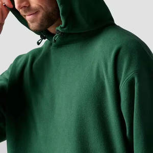 2024 nueva llegada hombres bordado gota hombro invierno pulóver Sudadera con capucha - Product Image 3