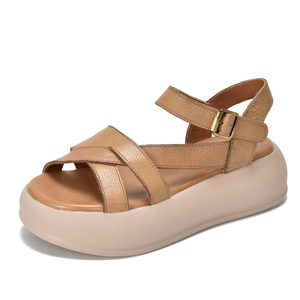 Baskets compensées épaisses pour femmes, à lacets, style décontracté pour le quotidien, la marche et le style urbain tendance - Product Image 4