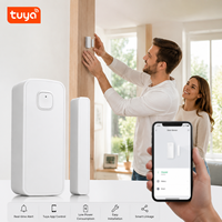 Capteur de porte/fenêtre intelligent Wifi Tuya, compatible avec Alexa, Google Home, application de contrôle à distance, système d'alarme de sécurité