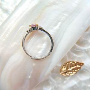 แหวนพลอยอเมทิสต์ชุบทองสเตอร์สีเงินทองปรับแต่งได้ปรับ925ได้สำหรับงานเลี้ยงแต่งงาน - Product Image 2