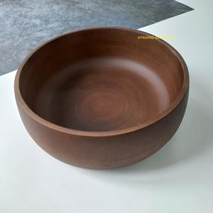 Saladier en bois d'acacia, prix de gros, couleur chocolat brun, diverses tailles, respectueux de l'environnement - Product Image 2