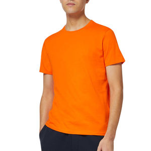 T-shirts en coton surdimensionnés pour hommes en gros, coupe ample, tissu tricoté épais, logo 3D personnalisé pour impression en relief, motif uni - Product Image 1