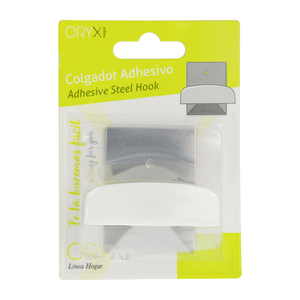 Gancio adesivo, acciaio inossidabile, metallico/bianco - Product Image 4