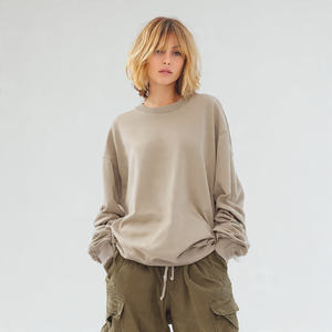 Sudadera Holgada de Gran Tamaño para Mujer, Estilo Urbano, con Estampado Otoño/Invierno, Hombros Caídos, Logotipo Frontal, Corte Informal - Product Image 5