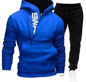 Logotipo personalizado impreso Slim Fit Unisex Tallas grandes High Street Chándal Etiqueta privada Invierno 100% Algodón Transpirable Secado rápido - Product Image 1