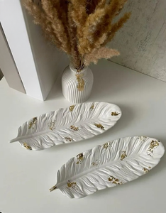 Handmade Stainless Steel Leaf Tray Unique Classic Design For Eid Diwali <b>Christmas</b> <b>Gifting</b> And Elegant Dining Table <b>Use</b> Tray 2025 - Product Image 5