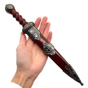 001R élite romana piccolo Gladius Pugio inciso Replica storica antiquata in acciaio al carbonio antica spada da battaglia artigianato non affilato - Product Image 3