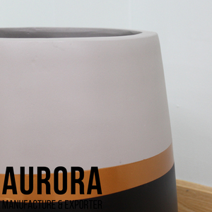 Exportador a granel Vietnam Macetas contemporáneas de cemento de fibra de estilo concreto A prueba de heladas, macetas estables a los rayos UV para interior y exterior - Product Image 5