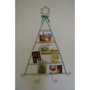 Porte-cartes vintage en fil de fer en forme de cœur, finition noire, écologique, parfait pour Noël, la maison, les fêtes, la décoration de table - Product Image 3