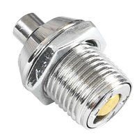 Serrure à came tubulaire ABA haute sécurité en alliage de zinc, grade ANSI 2, mini-piston, finition chromée, entraxe 21 mm, 3 clés personnalisables, IPAD
