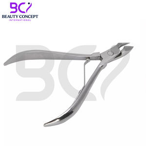 Pince à cuticules en acier inoxydable avec ouverture large et lame courbée - Outils de manucure professionnels - Product Image 5